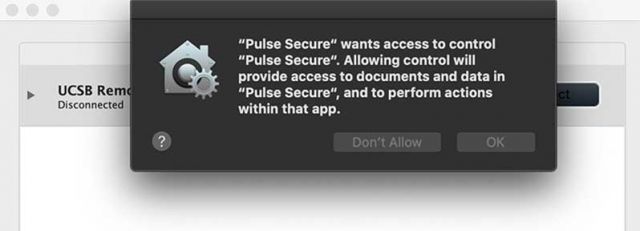 Open VPN, give it access