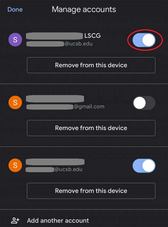 Confirm email is toggled on