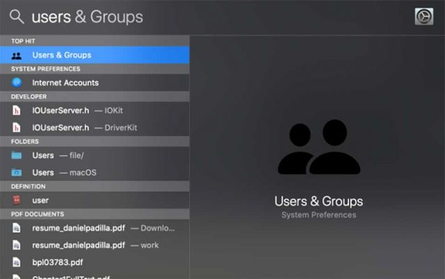 Go to Users & Groups