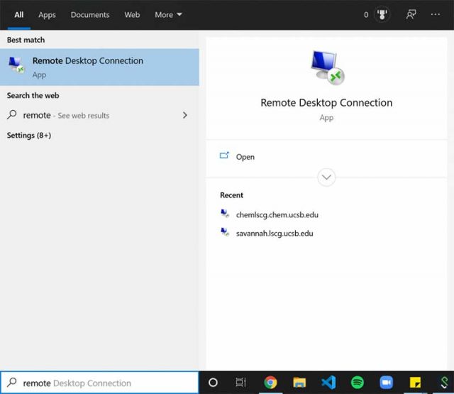 Remote Desktop Connection