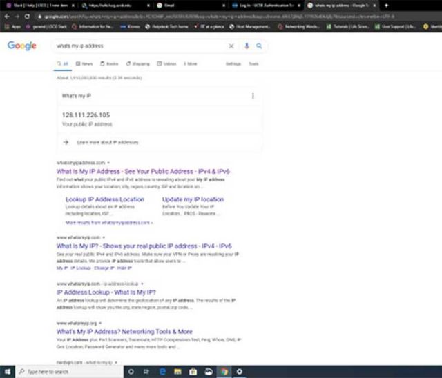 Google search IP address