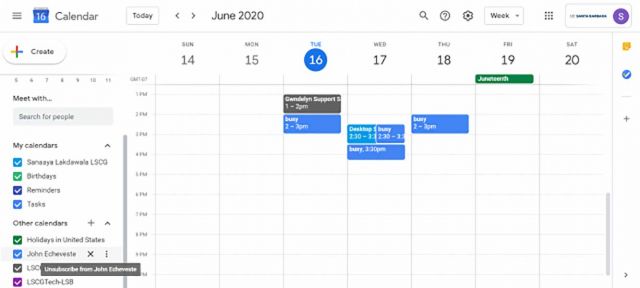 Removing other calendars